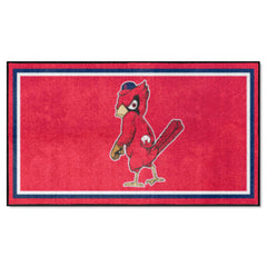 Alfombra de felpa de 3 pies x 5 pies de los St. Louis Cardinals - Colección Retro