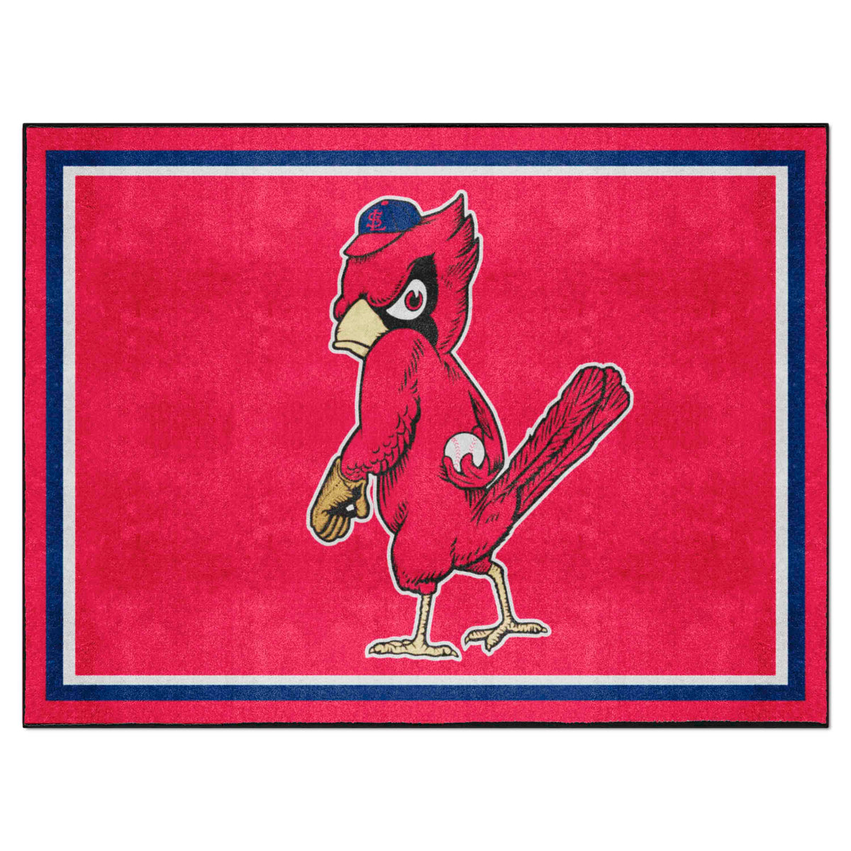 St. Louis Cardinals 8ft. x 10 ft. Plush Area Rug - Retro Collection