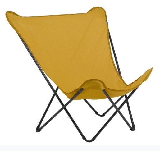 36" Yellow and Stainless Steel Metal Outdoor Camping Chair - Homeroots