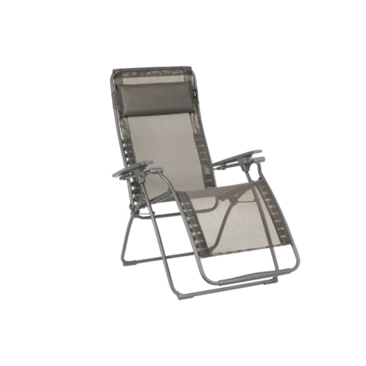 28" Graphite Metal Outdoor Zero Gravity Chair with Graphite Cushion