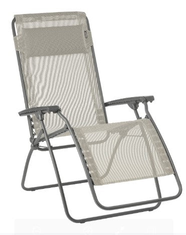 27" Gray Steel Outdoor Zero Gravity Chair