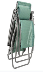 27" Green Metal Outdoor Zero Gravity Chair with Green Cushion