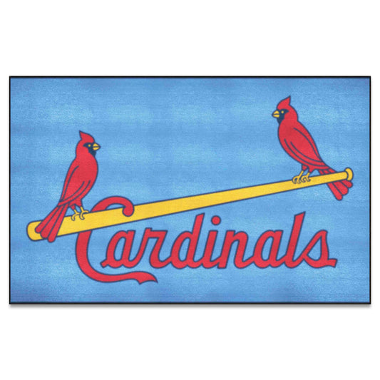 St. Louis Cardinals All-Star Rug - 34 in. x 42.5 in. - Retro Collection