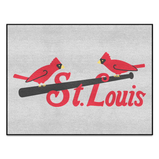 Alfombra All-Star de los St. Louis Cardinals - 34 in. x 42,5 in. - Colección Retro