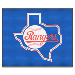 Alfombra de los Texas Rangers Tailgater - 5 pies x 6 pies - Colección Retro