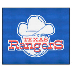 Alfombra de los Texas Rangers Tailgater - 5 pies x 6 pies - Colección Retro