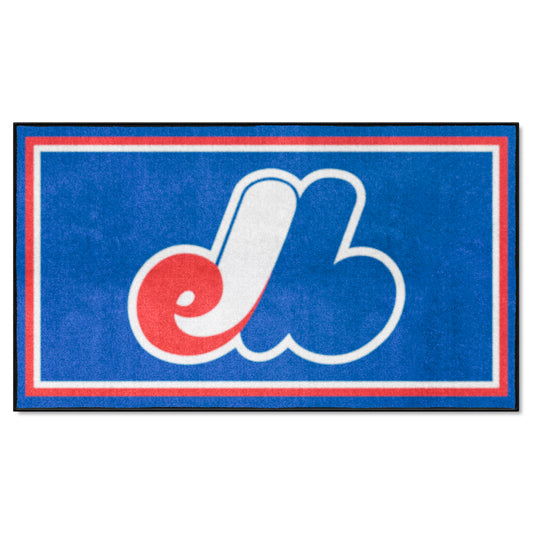 Montreal Expos 3ft. x 5ft. Plush Area Rug - Retro Collection