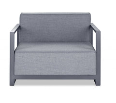 39" Gray Arm Chair - Homeroots