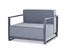 39" Gray Arm Chair - Homeroots