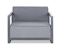 39" Gray Arm Chair - Homeroots