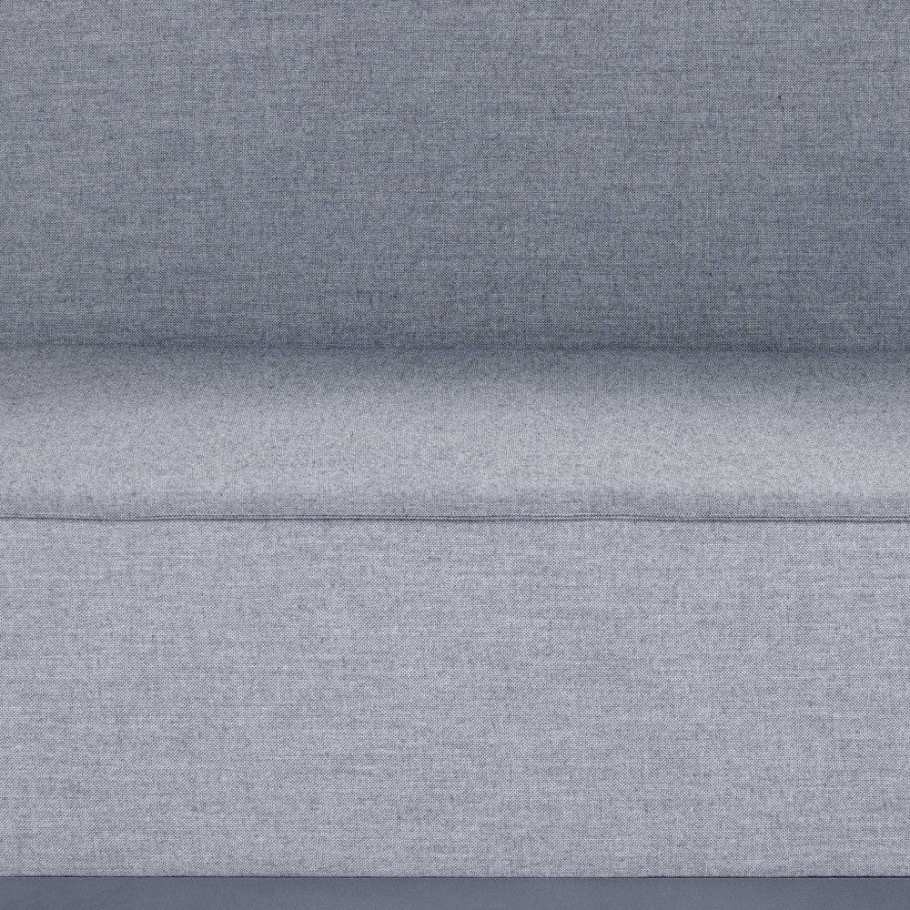 37" Gray Linen Side Chair