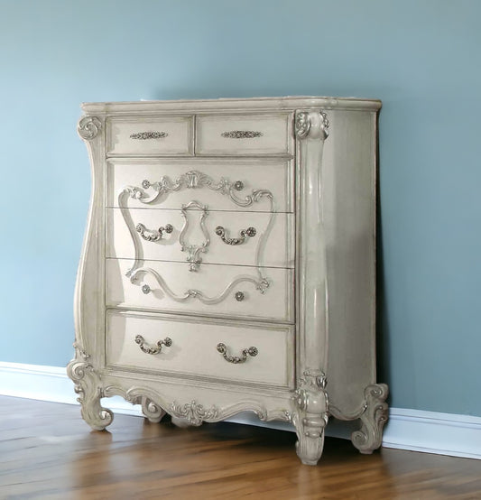 47" White Solid Wood Standard Chest