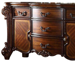 71" Solid Wood Five Drawer Dresser