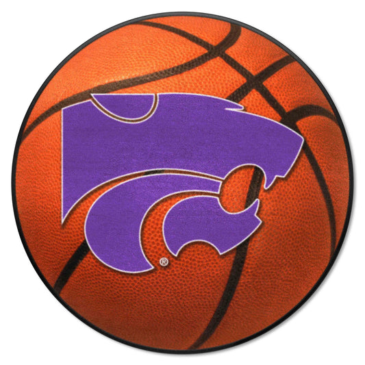 Kansas State Wildcats Basketball Rug - 27in. Diameter