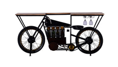 Black 17" Rolling Kitchen Cart