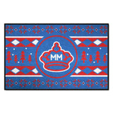 Miami Marlins Holiday Sweater Starter Mat Accent Rug - 19in. x 30in.