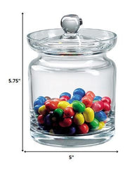 55 Mouth Blown Crystal Lead Free Biscuit Or Candy Jar - Homeroots