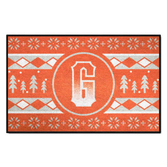 San Francisco Giants Holiday Sweater Starter Mat Accent Rug - 19in. x 30in.