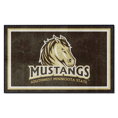 Southwest Minnesota State Mustangs 4ft. x 6ft. Plush Area Rug