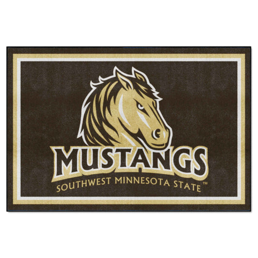 Southwest Minnesota State Mustangs 5ft. x 8 ft. Plush Area Rug