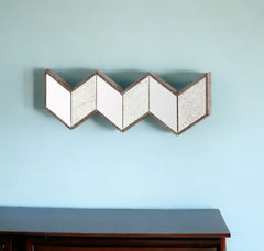 12" Natural Novelty Framed Accent Mirror - Homeroots