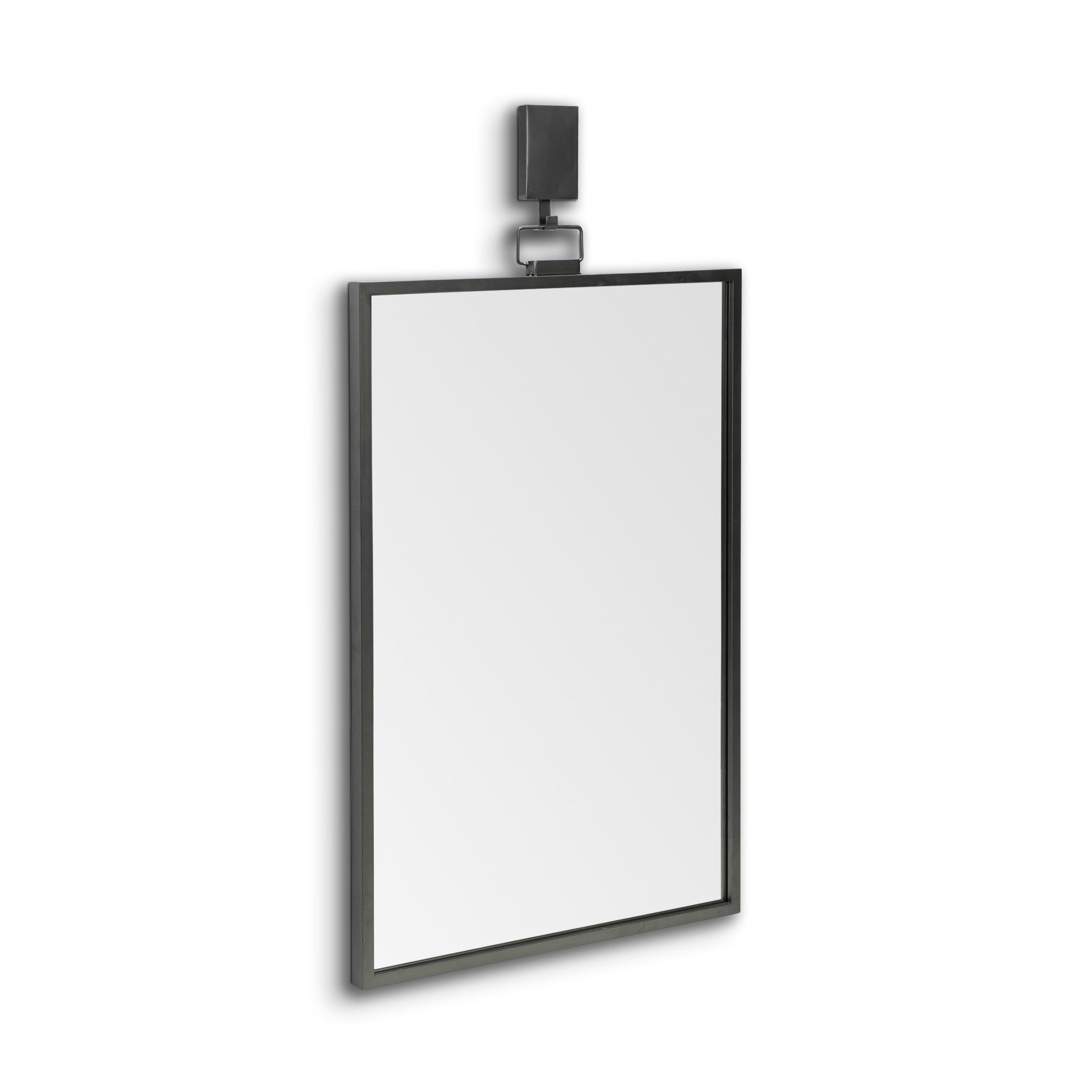 44" Gunmetal Metal Framed Accent Mirror