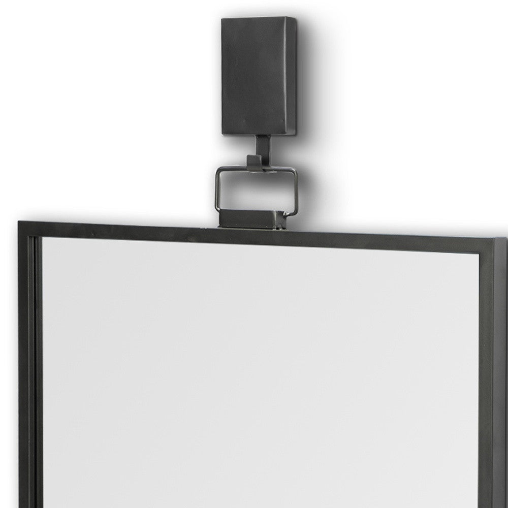 44" Gunmetal Metal Framed Accent Mirror