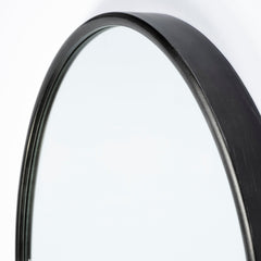 Black Arch Full Length Hanging Metal Mirror