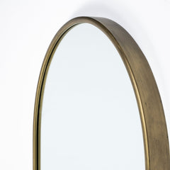 70" Gold Arch Metal Framed Accent Mirror - Homeroots