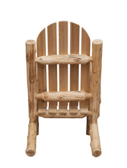 27" Natural Solid Wood Indoor Outdoor Arm Chair