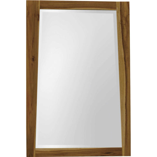 Solid Teak Wall Mirror In Natural Finish