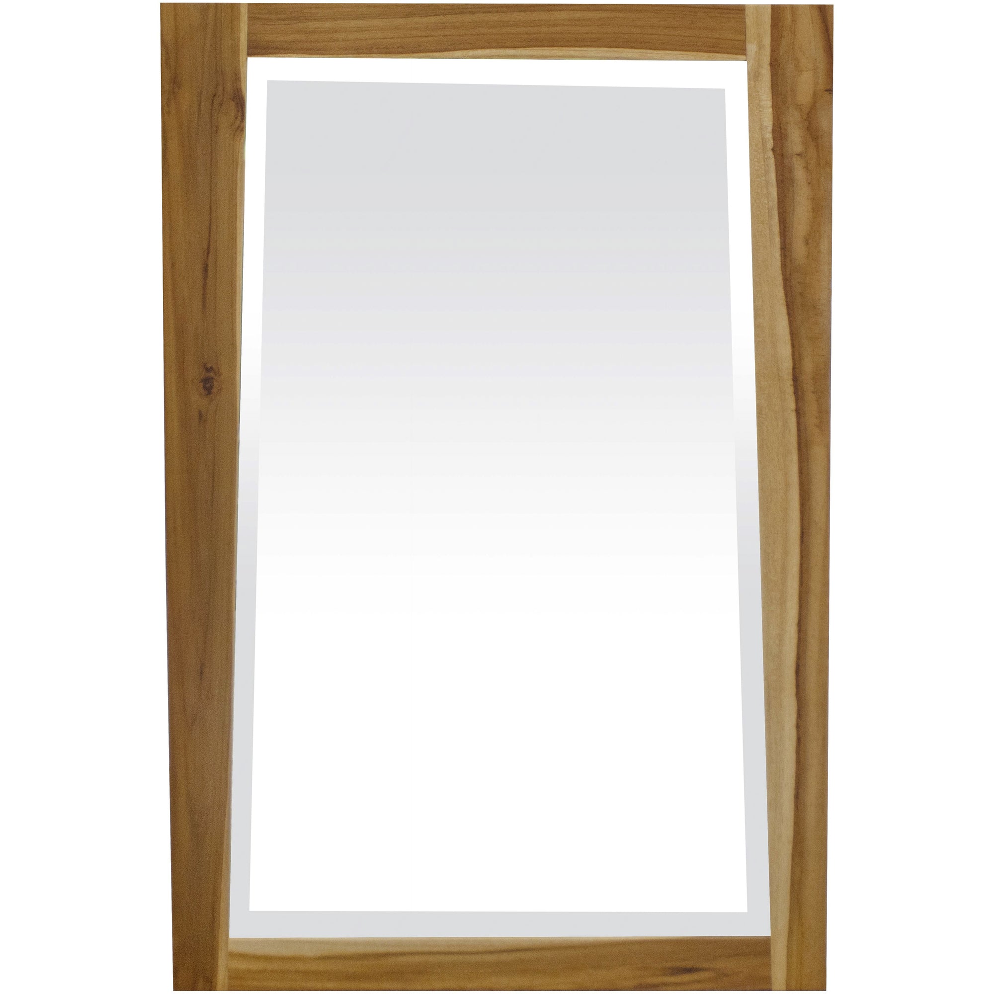 Solid Teak Wall Mirror In Natural Finish