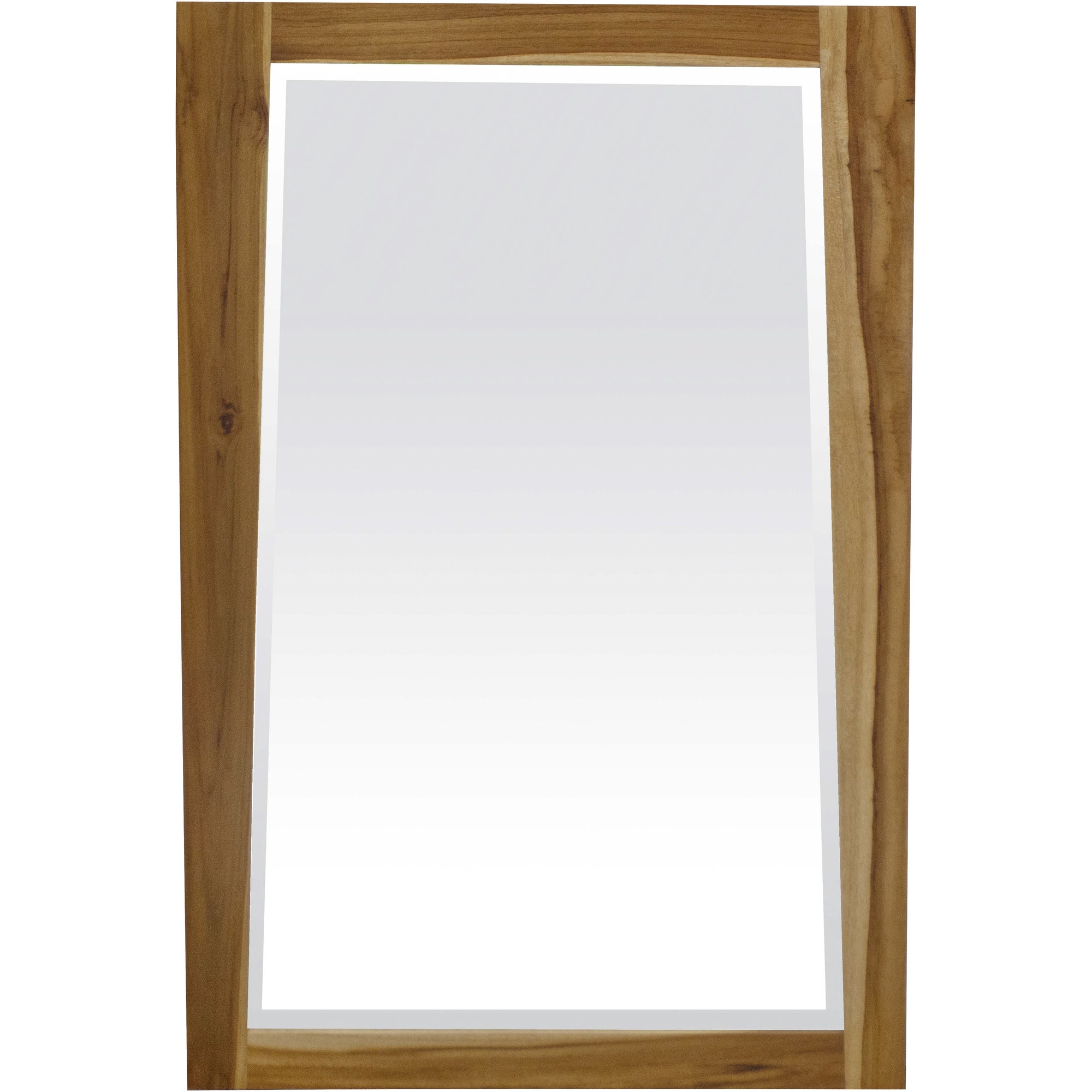 Solid Teak Wall Mirror In Natural Finish