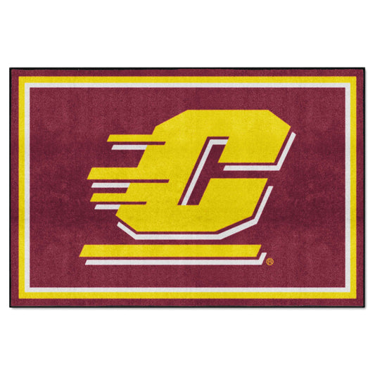 Central Michigan Chippewas 5ft. x 8 ft. Plush Area Rug