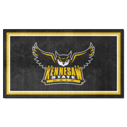 Kennesaw State Owls 3ft. x 5ft. Plush Area Rug