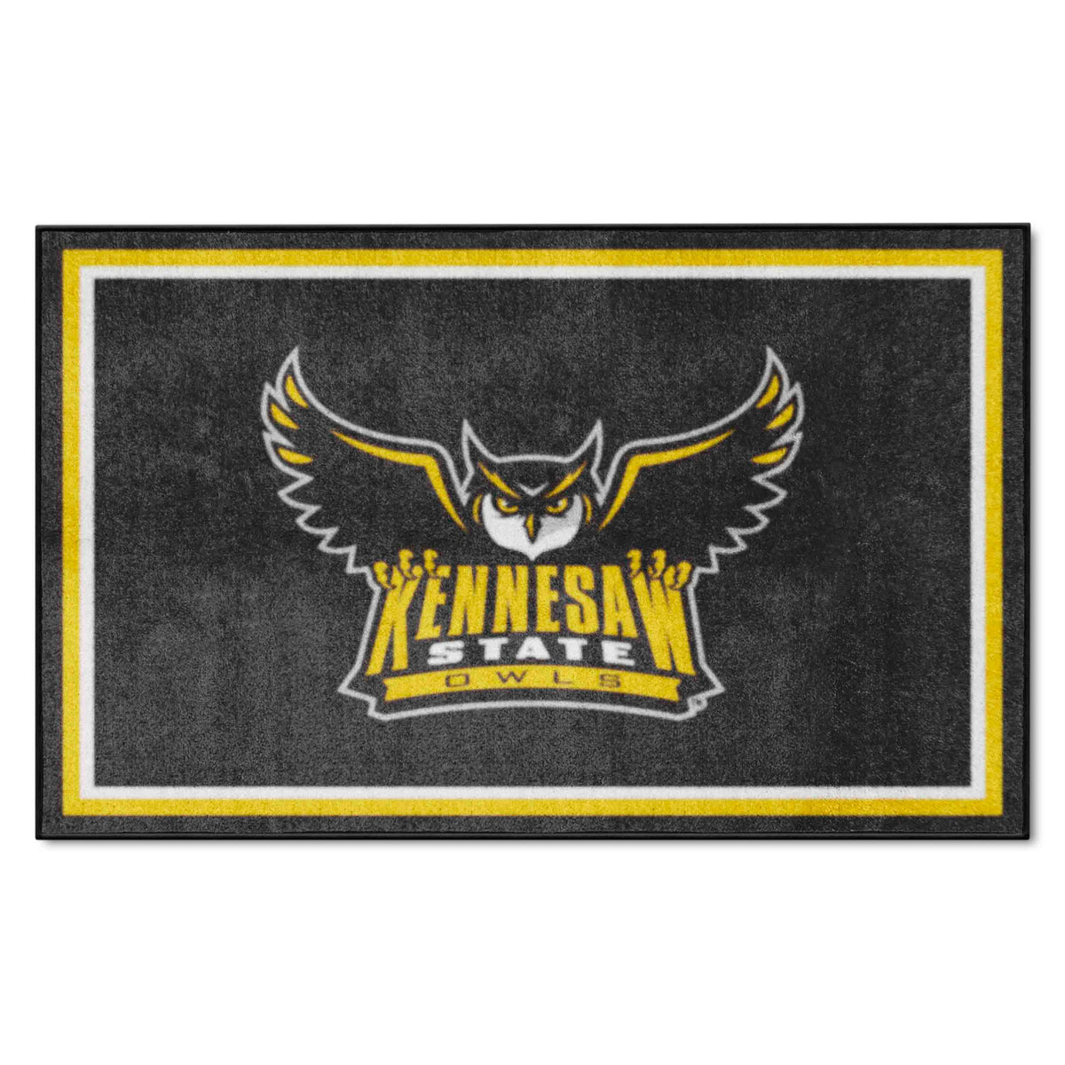 Kennesaw State Owls 4ft. x 6ft. Plush Area Rug