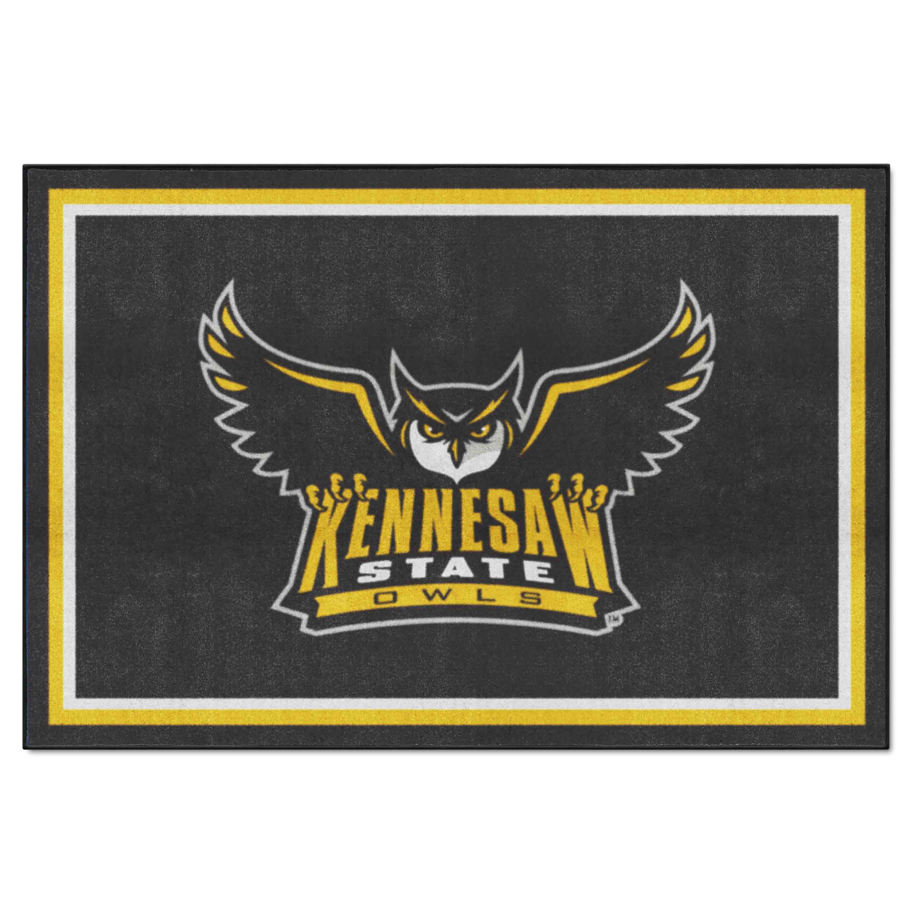 Kennesaw State Owls 5ft. x 8 ft. Plush Area Rug