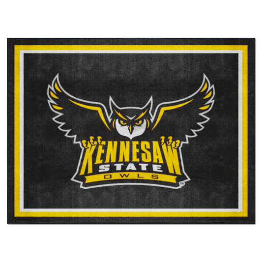 Kennesaw State Owls 8ft. x 10 ft. Plush Area Rug