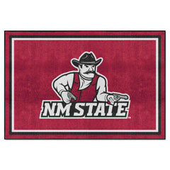 New Mexico State Lobos 5ft. x 8 ft. Plush Area Rug - New Mexico State