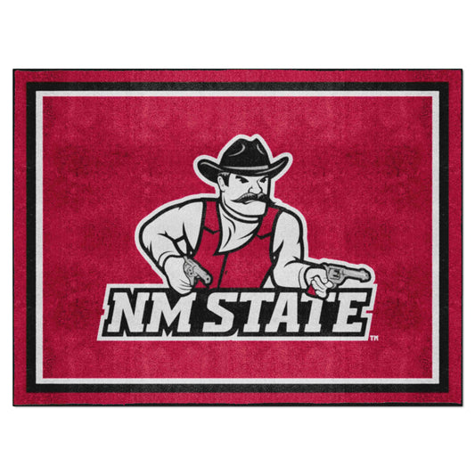 New Mexico State Lobos 8ft. x 10 ft. Plush Area Rug - New Mexico State