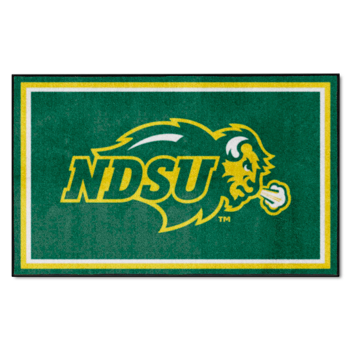 North Dakota State Bison 4ft. x 6ft. Plush Area Rug