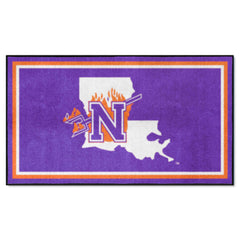 Northwestern State Demons 3ft. x 5ft. Plush Area Rug