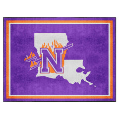 Northwestern State Demons 8ft. x 10 ft. Plush Area Rug