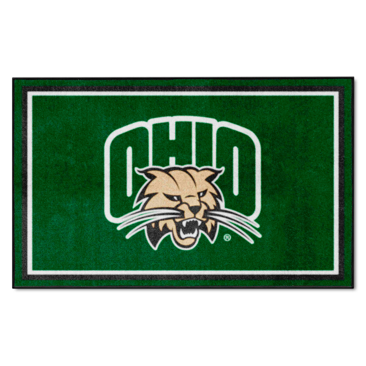 Ohio Bobcats 4ft. x 6ft. Plush Area Rug - Ohio