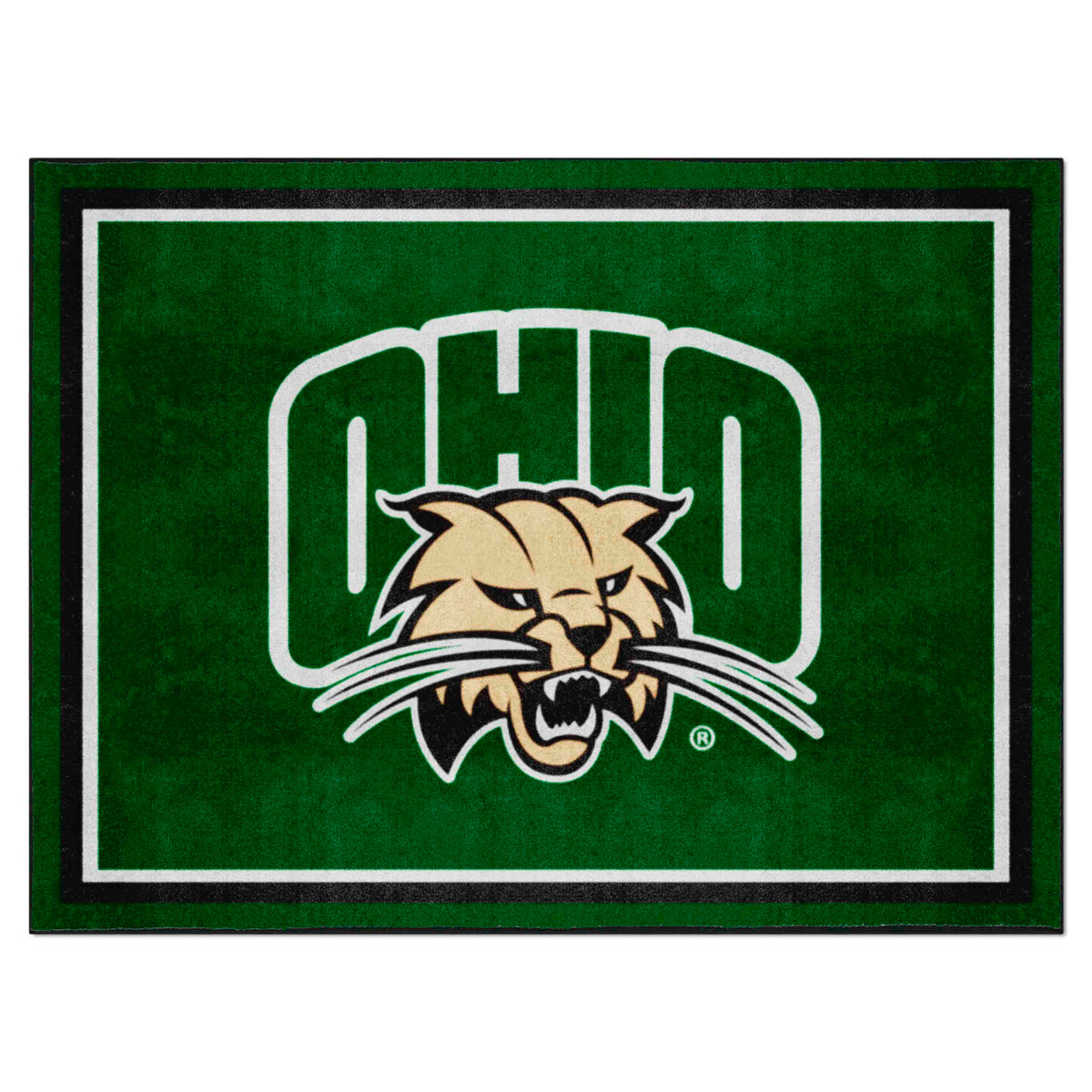 Ohio Bobcats 8ft. x 10 ft. Plush Area Rug - Ohio