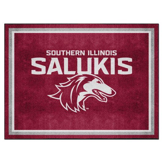 Southern Illinois Salukis 8ft. x 10 ft. Plush Area Rug