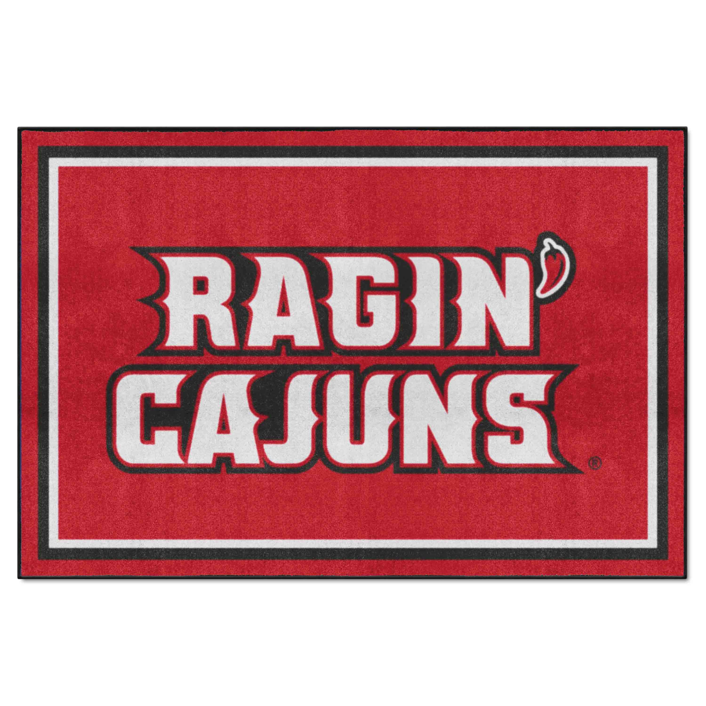 Louisiana-Lafayette Ragin' Cajuns 5ft. x 8 ft. Plush Area Rug