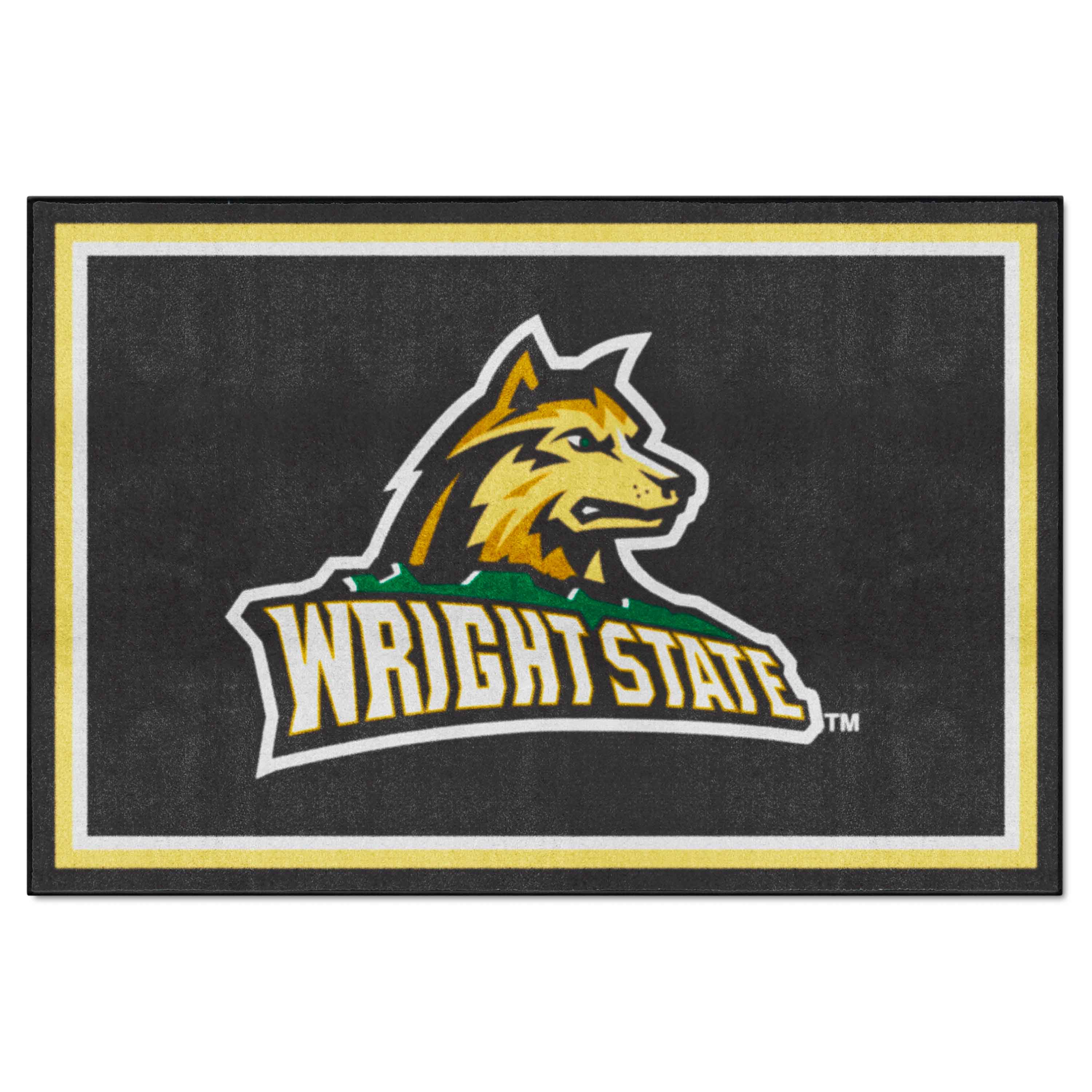 Wright State Raiders 5ft. x 8 ft. Plush Area Rug