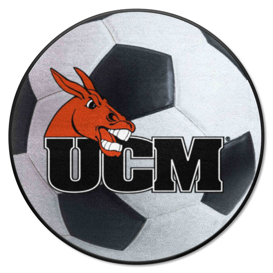 Central Missouri Mules Soccer Ball Rug - 27in. Diameter