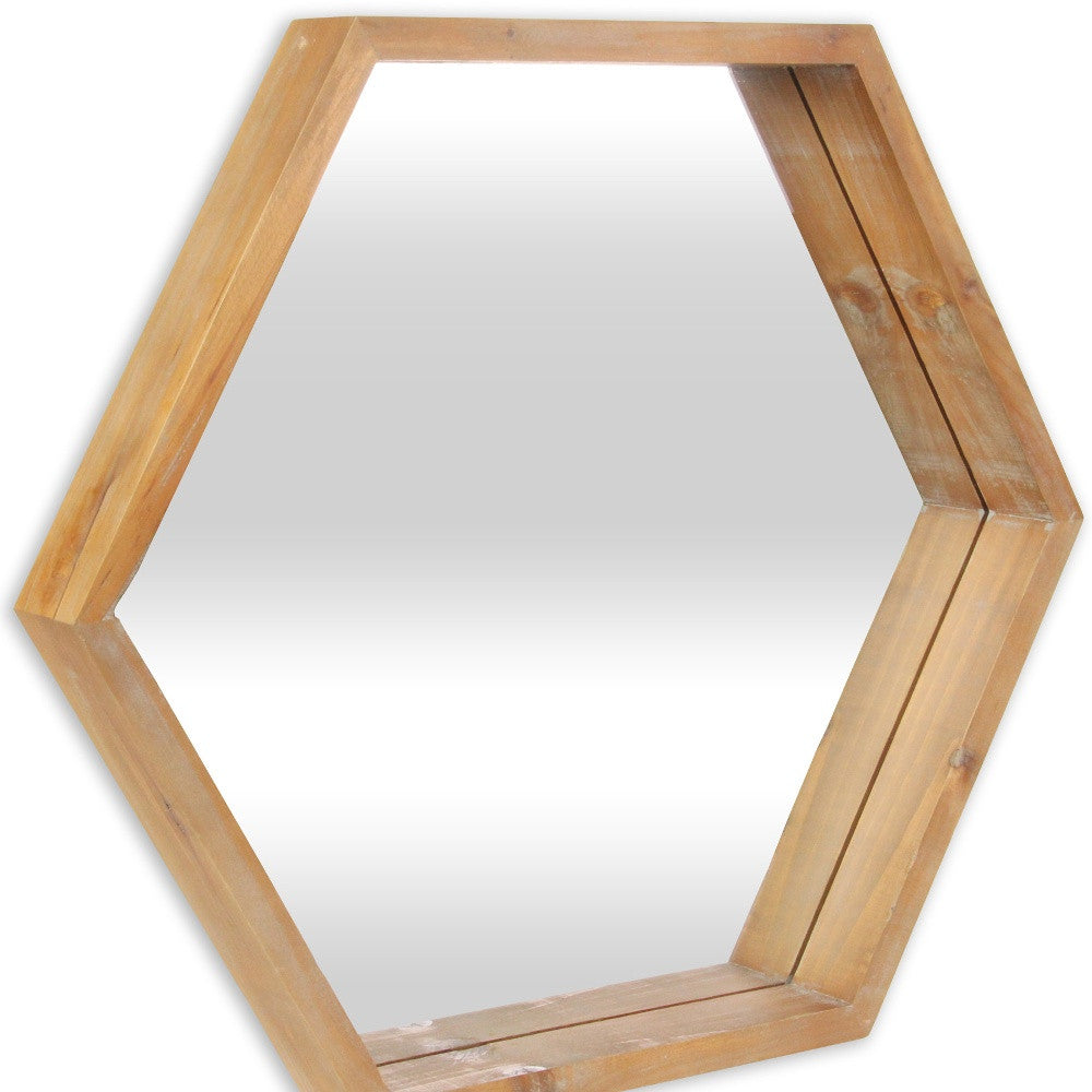 21" Brown Unframed Accent Mirror